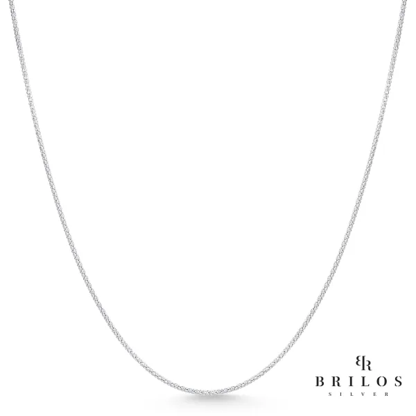 Srebrni lanac Coreana (Popcorn) L-45, M20