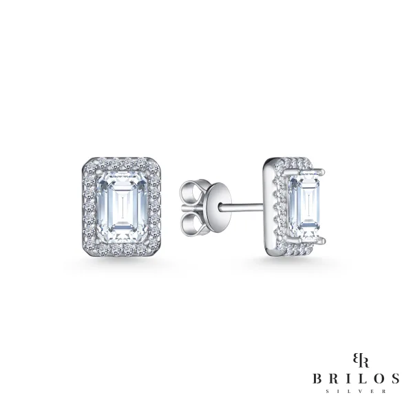Srebrne naušnice Regal Gemstone sa bijelim cirkonom