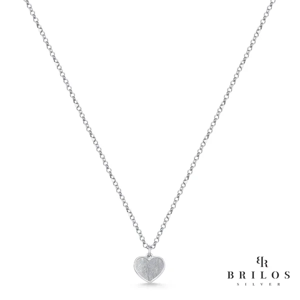 Srebrna ogrlica Posh Heart
