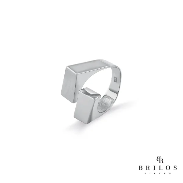Srebrni prsten Cube