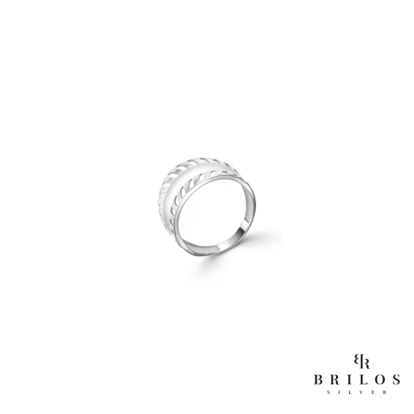 Srebrni prsten Buckle